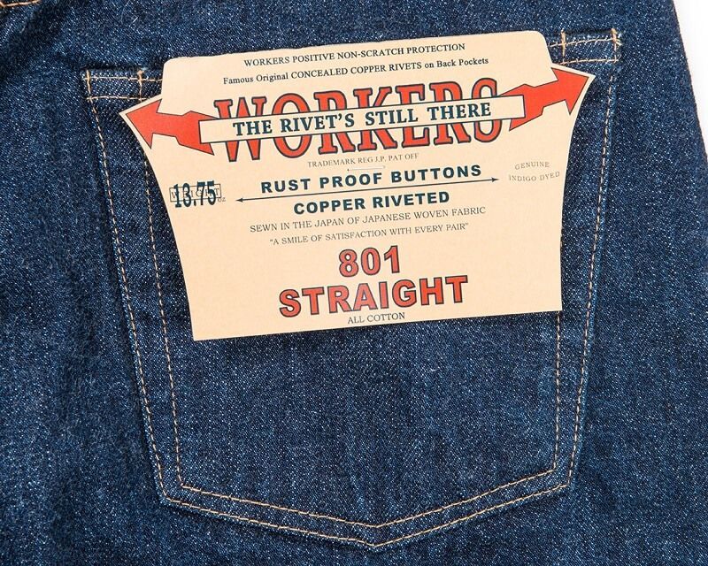 WORKERS ワーカーズ Lot 801 Straight Jeans ストレートジーンズ