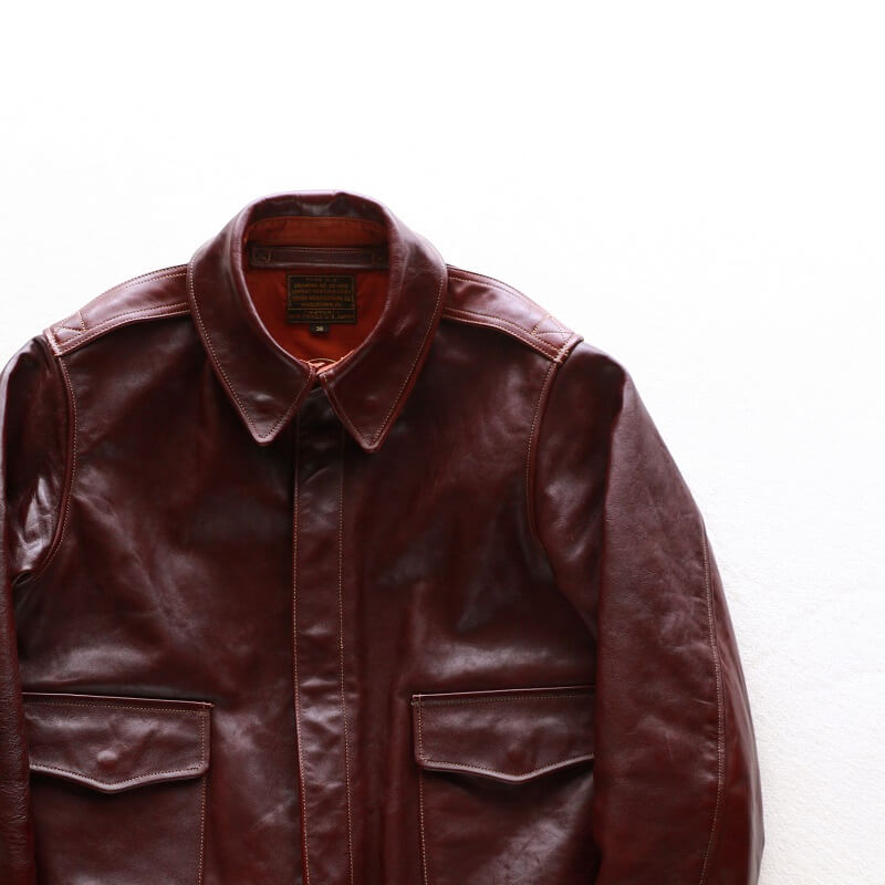 ★バズリックソンズ HORSEHIDE A-2 レザージャケット 赤 36