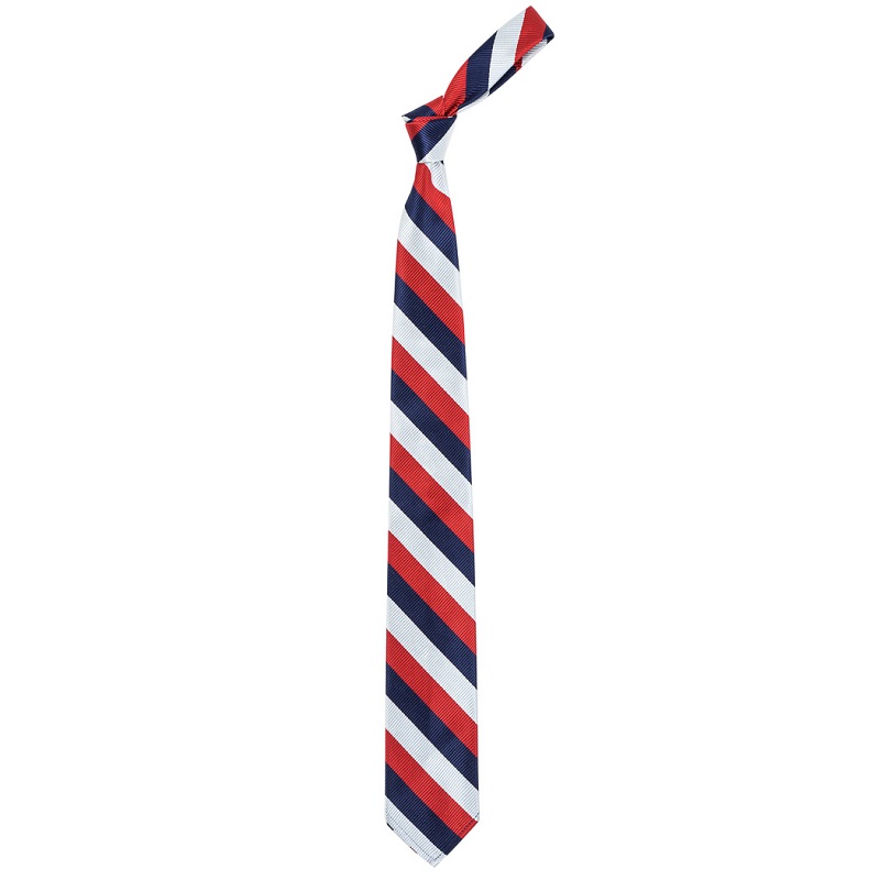 WORKERS ワーカーズ Silk Repp Tie シルクレップタイ Red-Navy-Silver