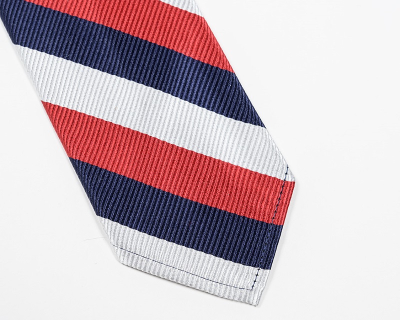 WORKERS ワーカーズ Silk Repp Tie シルクレップタイ Red-Navy-Silver