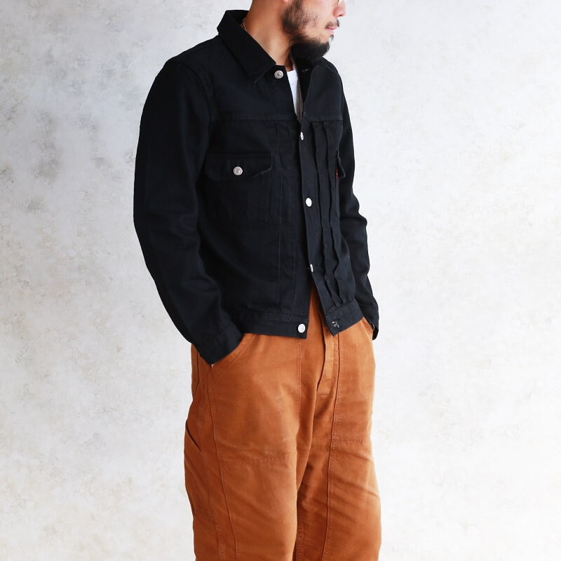 TCB jeans TCBジーンズ 50's Jacket Black & Black ブラックデニム