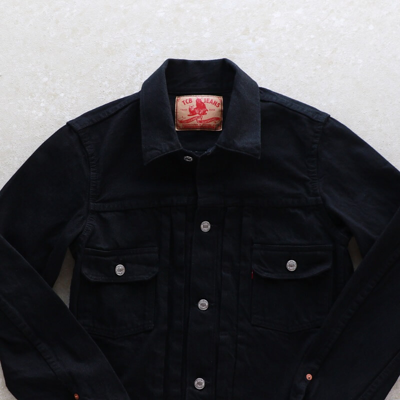 TCB jeans TCBジーンズ 50's Jacket Black & Black ブラックデニムジャケット 2nd