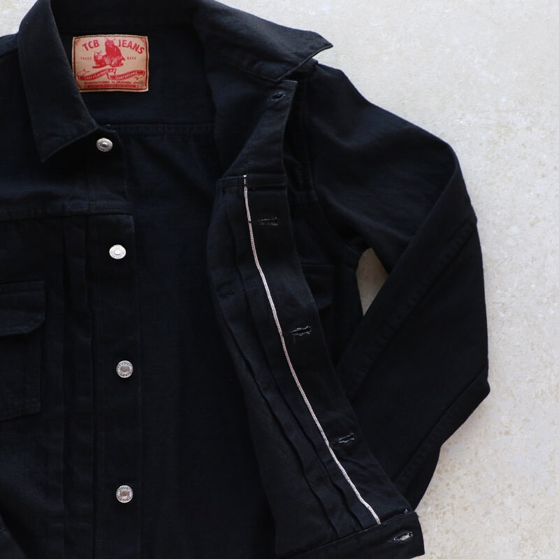 TCB jeans TCBジーンズ 50's Jacket Black & Black ブラックデニム