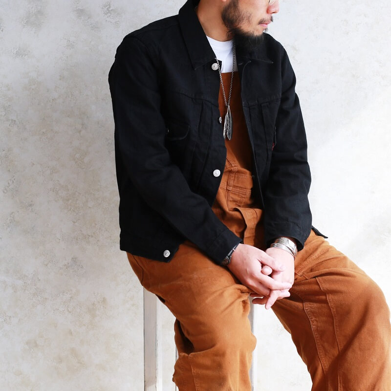 TCB jeans TCBジーンズ 50's Jacket Black & Black ブラックデニム