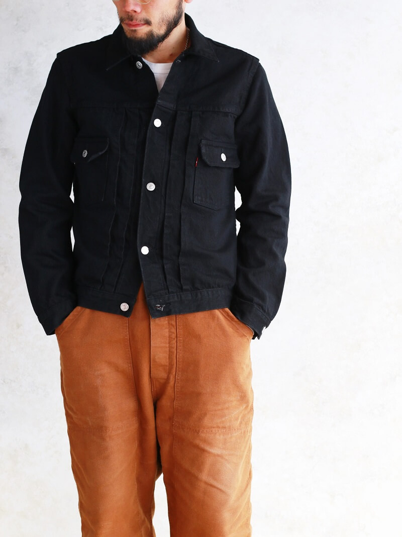 TCB jeans TCBジーンズ 50's Jacket Black & Black ブラックデニムジャケット 2nd