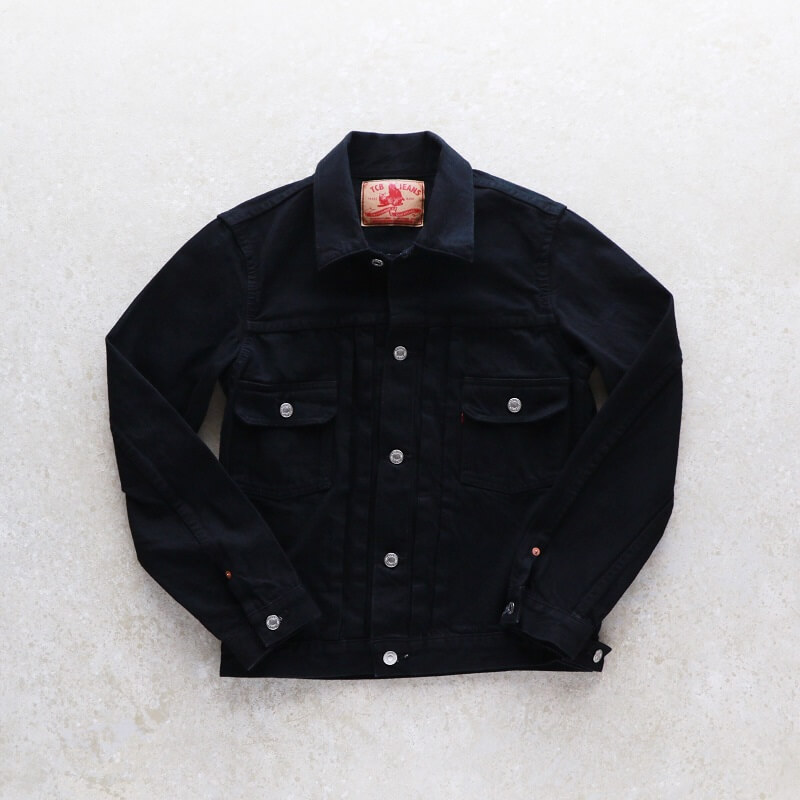 TCB jeans TCBジーンズ 50's Jacket Black & Black ブラックデニムジャケット 2nd