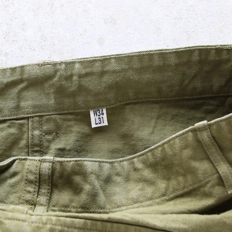 Buzz Rickson's バズリクソンズ TROUSERS,SPECIAL HERRINGBONE TWILL M-43 HBTトラウザース Qurious キュリアス 新潟 通販