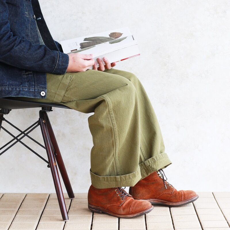 Buzz Rickson's バズリクソンズ TROUSERS,SPECIAL HERRINGBONE TWILL M-43 HBTトラウザース Qurious キュリアス 新潟 通販