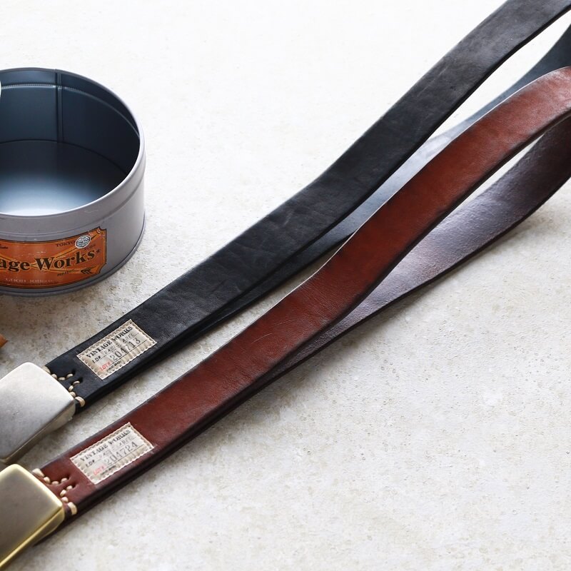 Vintage Works ヴィンテージワークス Leather belt 7Hole レザーベルト 7ホール DH5524