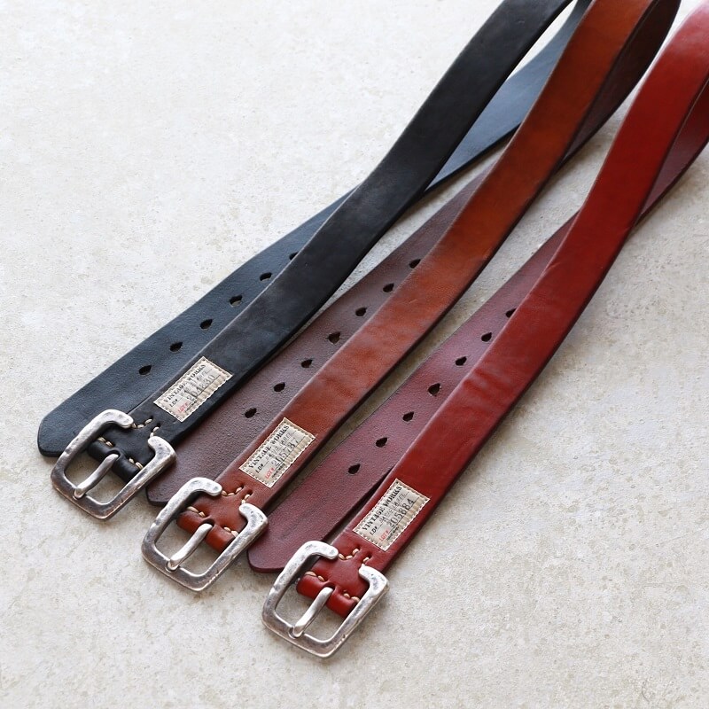 Vintage Works ヴィンテージワークス Leather belt 7Hole レザーベルト 7ホール DH5536