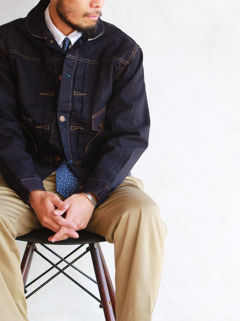MISTER FREEDOM ミスターフリーダム DOUBLE INDIGO DENIM RANCH BLOUSE