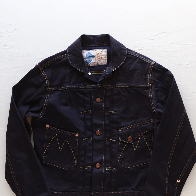 MISTER FREEDOM ミスターフリーダム DOUBLE INDIGO DENIM RANCH BLOUSE ダブルインディゴ デニムランチブラウス