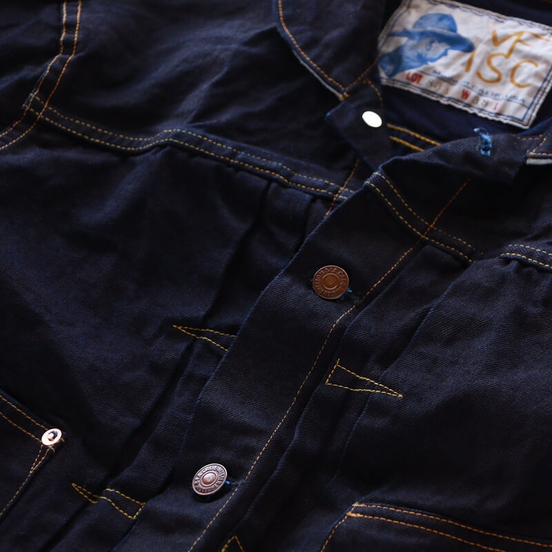 MISTER FREEDOM ミスターフリーダム DOUBLE INDIGO DENIM RANCH BLOUSE ダブルインディゴ デニムランチブラウス