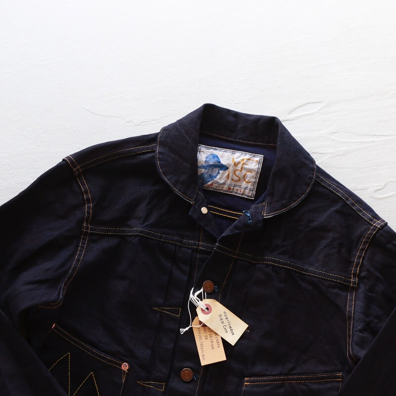 MISTER FREEDOM ミスターフリーダム DOUBLE INDIGO DENIM RANCH BLOUSE ダブルインディゴ デニムランチブラウス