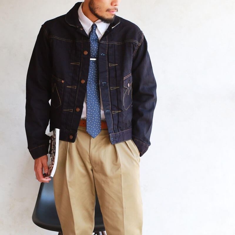 MISTER FREEDOM ミスターフリーダム DOUBLE INDIGO DENIM RANCH BLOUSE