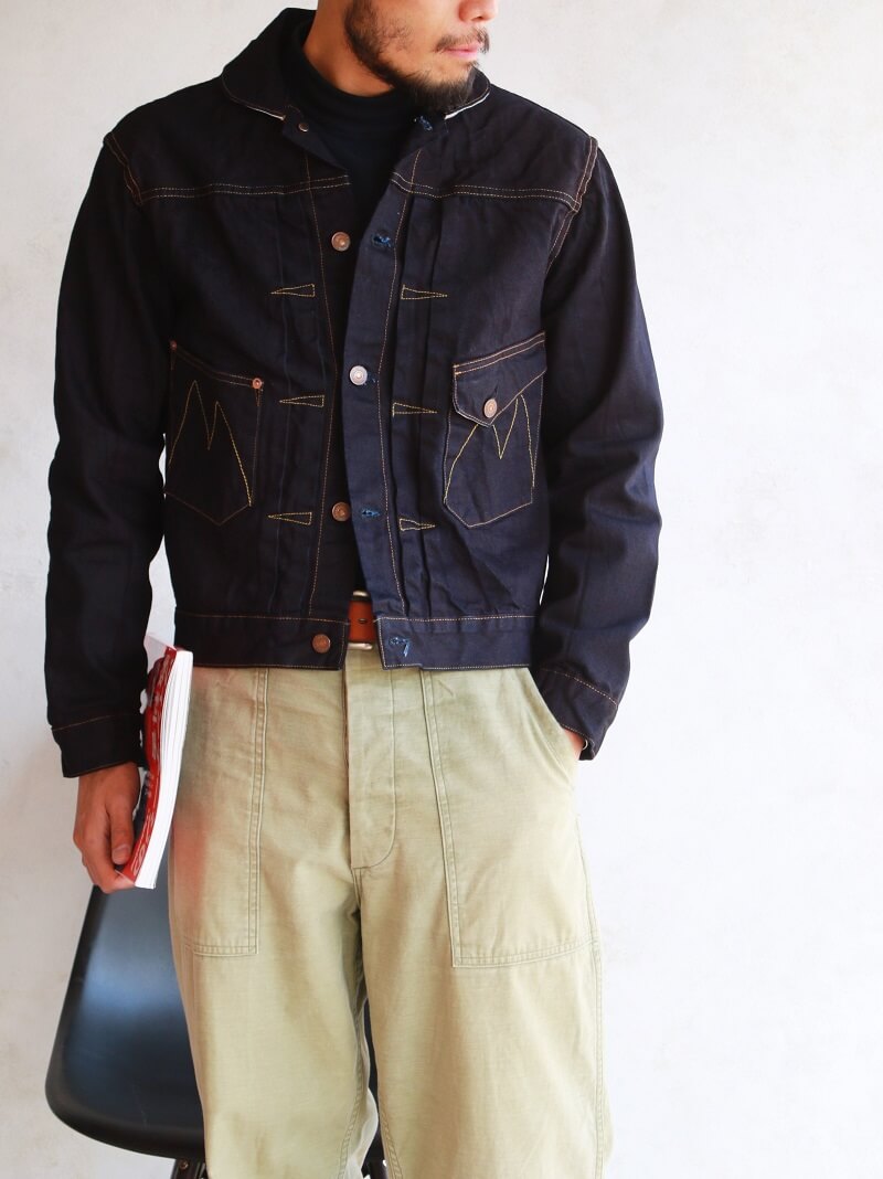 MISTER FREEDOM ミスターフリーダム DOUBLE INDIGO DENIM RANCH BLOUSE ダブルインディゴ デニムランチブラウス