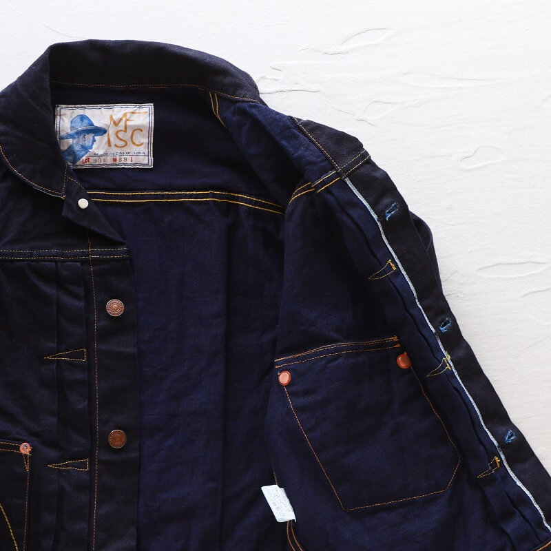 MISTER FREEDOM ミスターフリーダム DOUBLE INDIGO DENIM RANCH BLOUSE ダブルインディゴ デニムランチブラウス