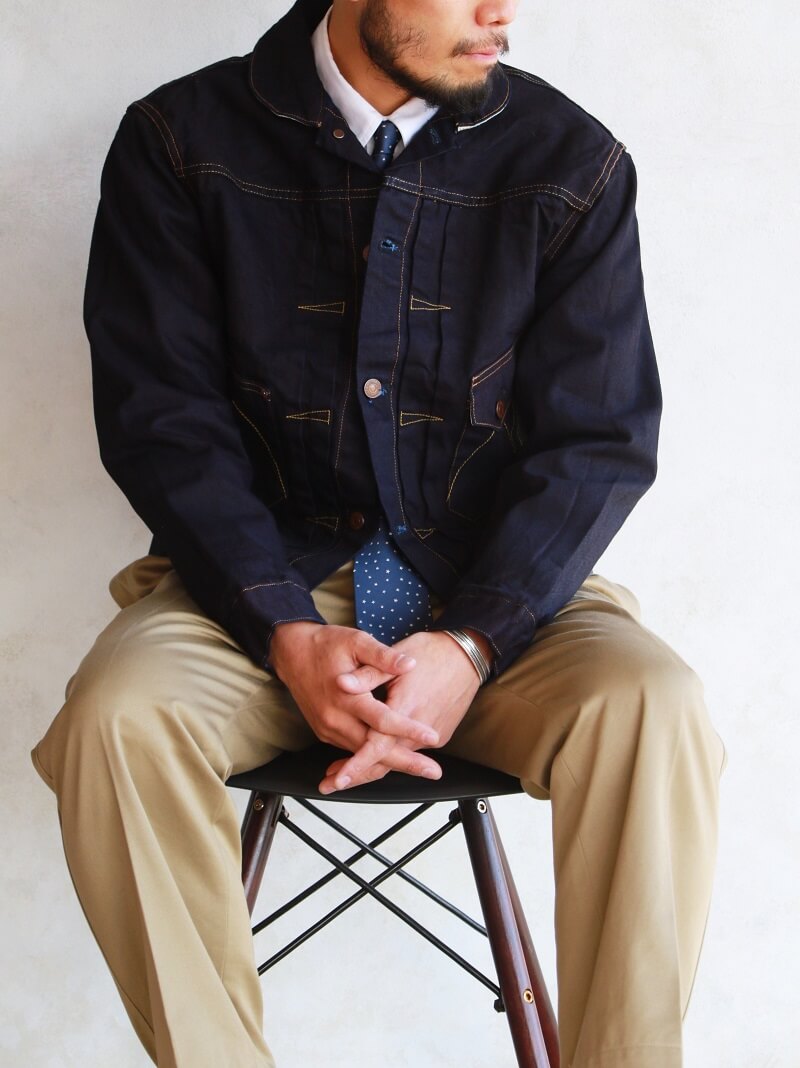 MISTER FREEDOM ミスターフリーダム DOUBLE INDIGO DENIM RANCH BLOUSE ダブルインディゴ デニムランチブラウス