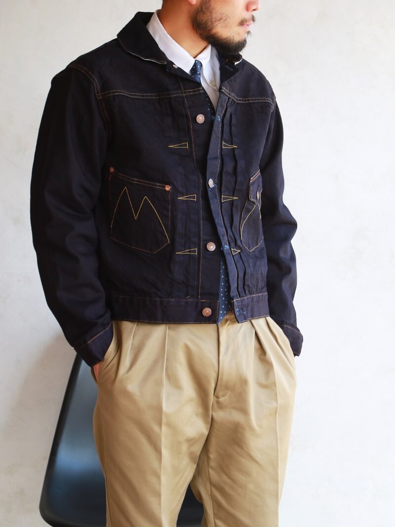 MISTER FREEDOM ミスターフリーダム DOUBLE INDIGO DENIM RANCH BLOUSE ダブルインディゴ デニムランチブラウス