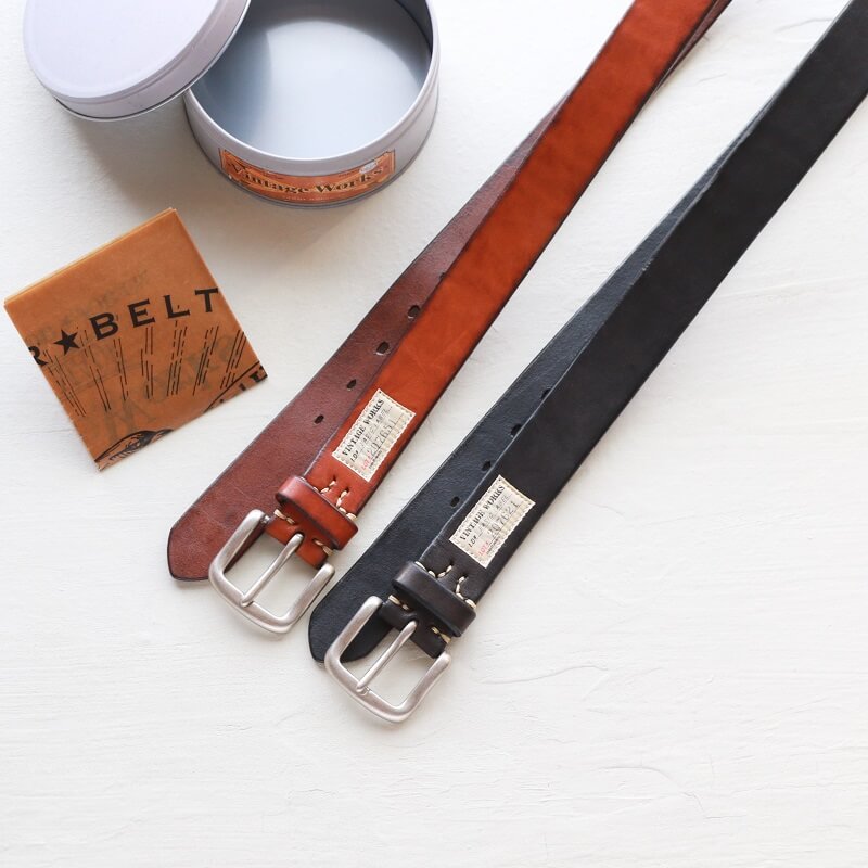 Vintage Works ヴィンテージワークス Leather belt 5Hole レザーベルト 5ホール DH5736