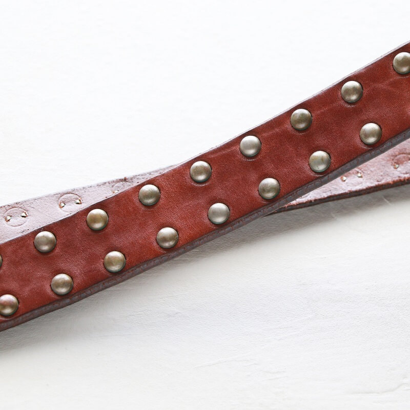 Vintage Works ヴィンテージワークス Leather belt 5Hole Made in USA studs レザースタッズベルト 5ホール DH5550