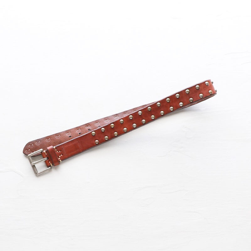 Vintage Works ヴィンテージワークス Leather belt 5Hole Made in USA studs レザースタッズベルト 5ホール DH5550