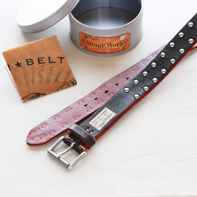Vintage Works ヴィンテージワークス Leather belt 5Hole Made in USA