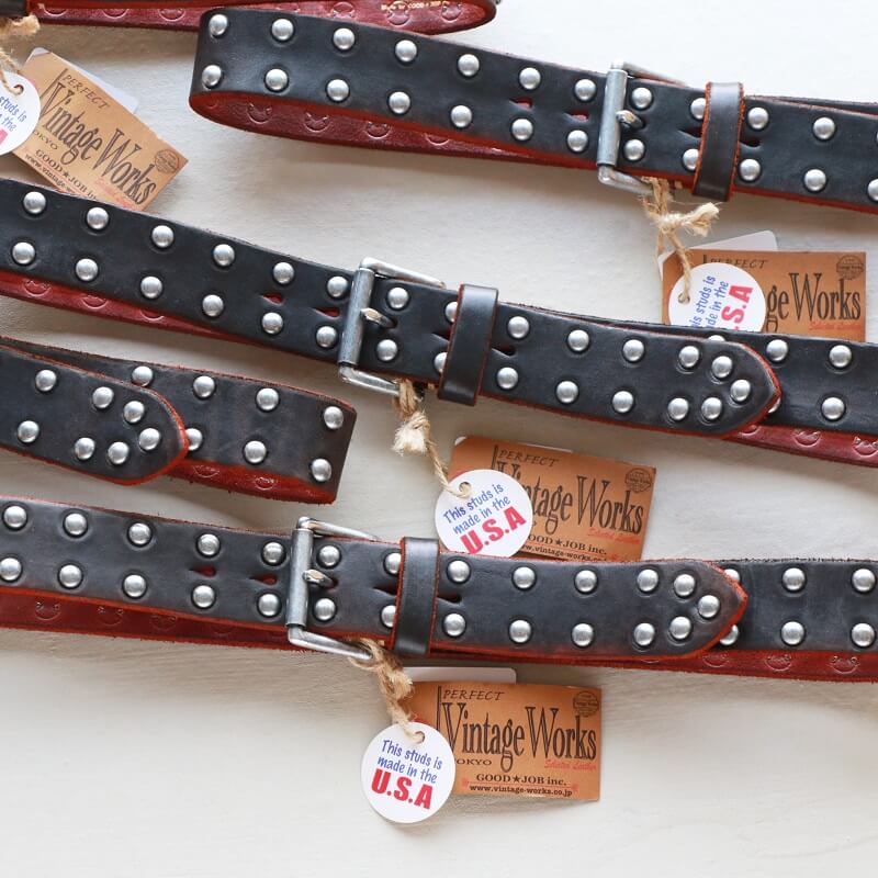 Vintage Works ヴィンテージワークス Leather belt 5Hole Made in USA 