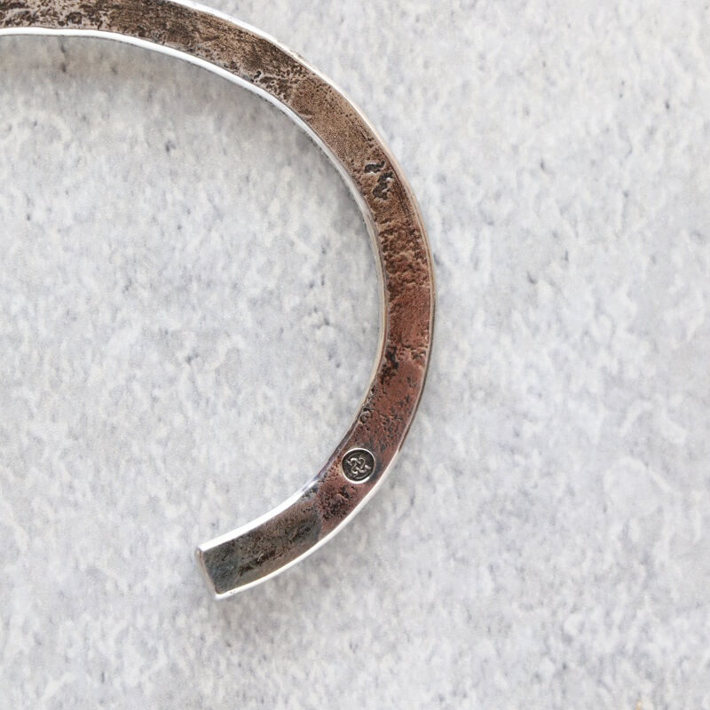 hemlock ヘムロック Forged bangle -silver シルバーバングル