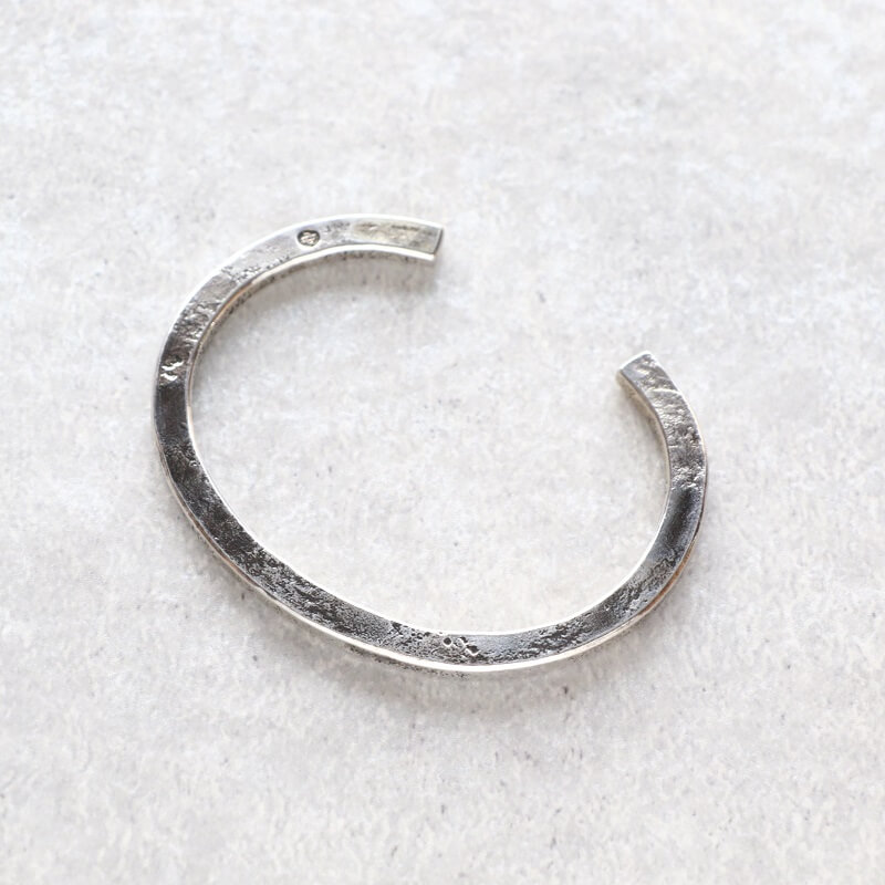 hemlock ヘムロック Forged bangle -silver シルバーバングル