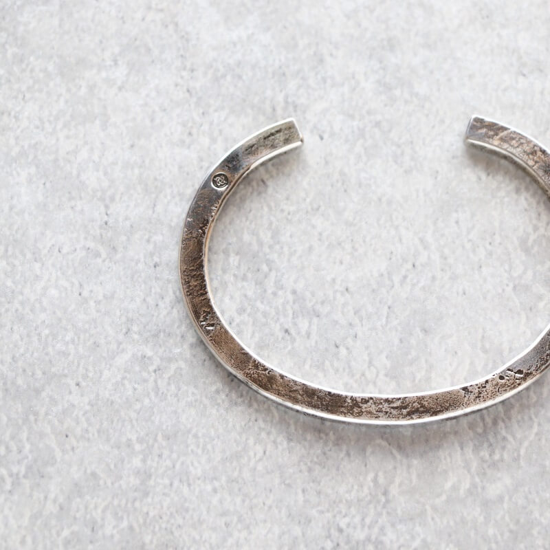 hemlock ヘムロック Forged bangle -silver シルバーバングル