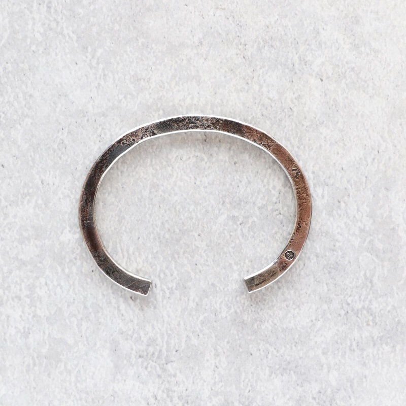 hemlock ヘムロック Forged bangle -silver シルバーバングル