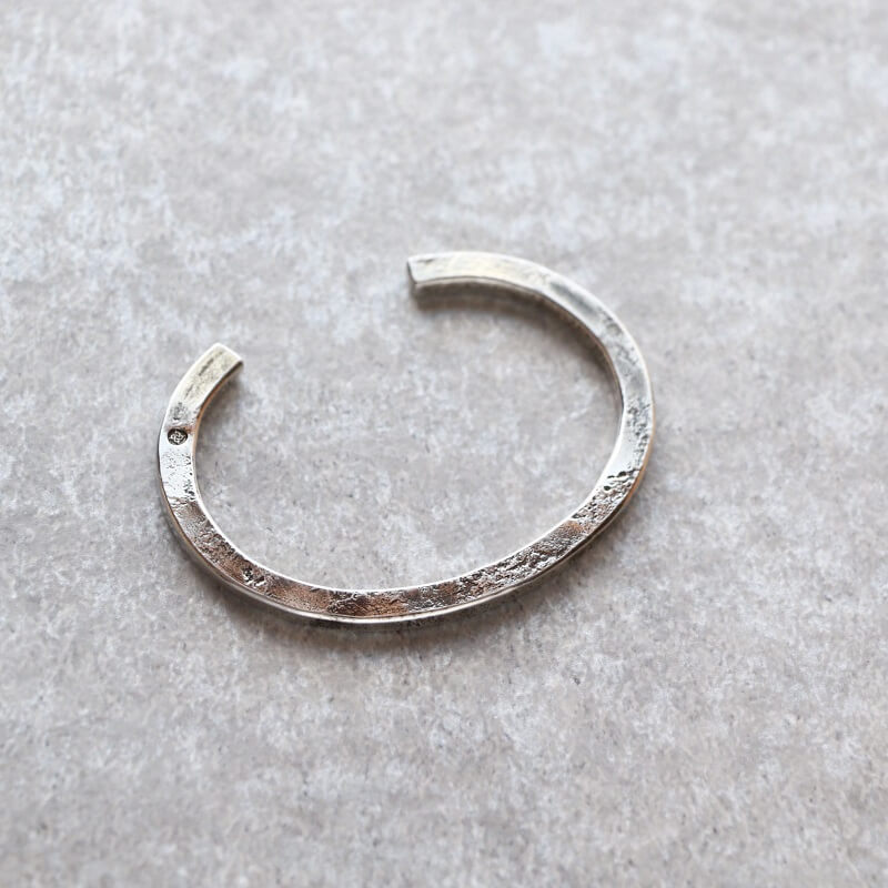 hemlock ヘムロック Forged bangle -silver シルバーバングル