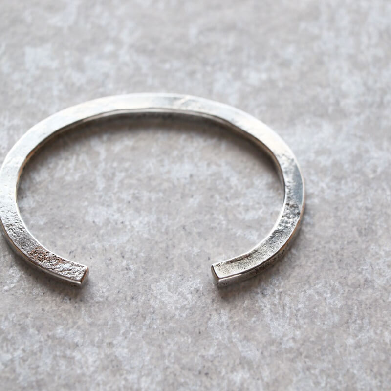 hemlock ヘムロック Forged bangle -silver シルバーバングル