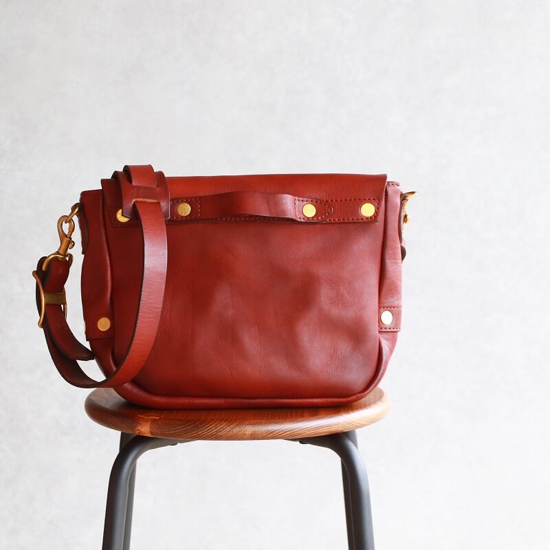 vasco ヴァスコ LEATHER POSTMAN SHOULDER BAG SMALL レザーポストマンミニショルダーバッグ スモール 刻印アリ VS-249L