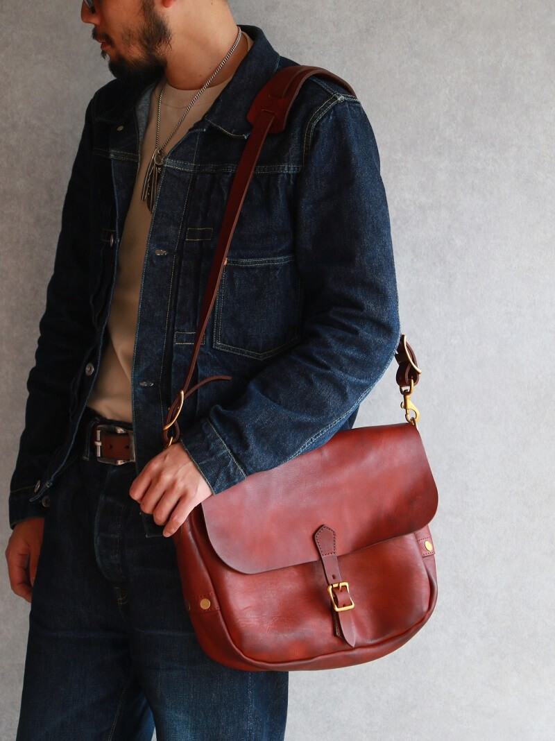 vasco ヴァスコ LEATHER POSTMAN SHOULDER BAG REGULAR レザーポストマンショルダーバッグ レギュラー 刻印ナシ VS-247L