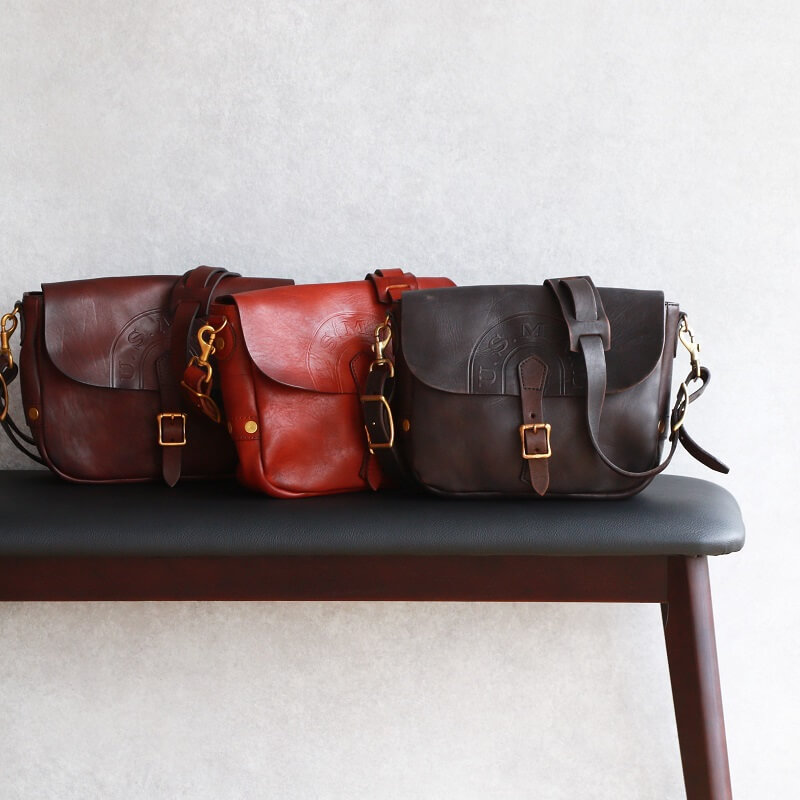 vasco ヴァスコ LEATHER POSTMAN SHOULDER BAG SMALL レザーポストマンミニショルダーバッグ スモール 刻印アリ VS-249L