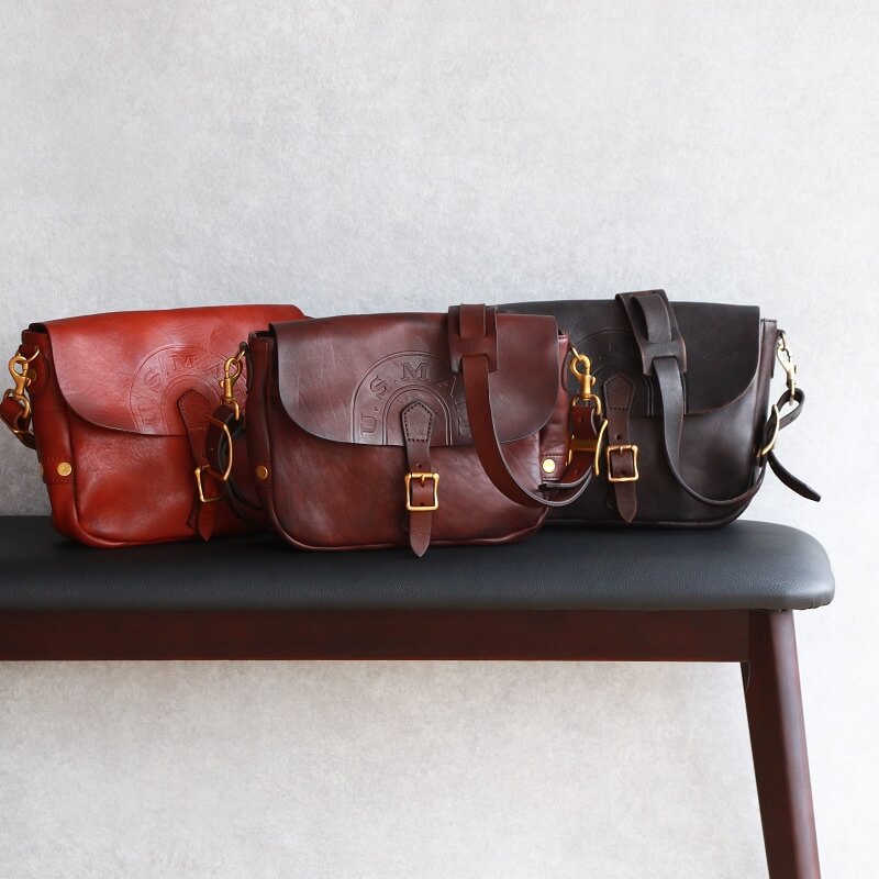 vasco ヴァスコ LEATHER POSTMAN SHOULDER BAG SMALL レザーポストマンミニショルダーバッグ スモール 刻印アリ VS-249L