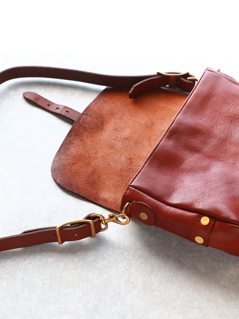 vasco ヴァスコ LEATHER POSTMAN SHOULDER BAG SMALL レザーポストマンミニショルダーバッグ スモール 刻印アリ VS-249L