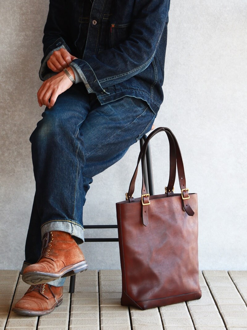 vasco ヴァスコ LEATHER TRAVEL TOTE BAG HEIGHT レザートラベルトート 