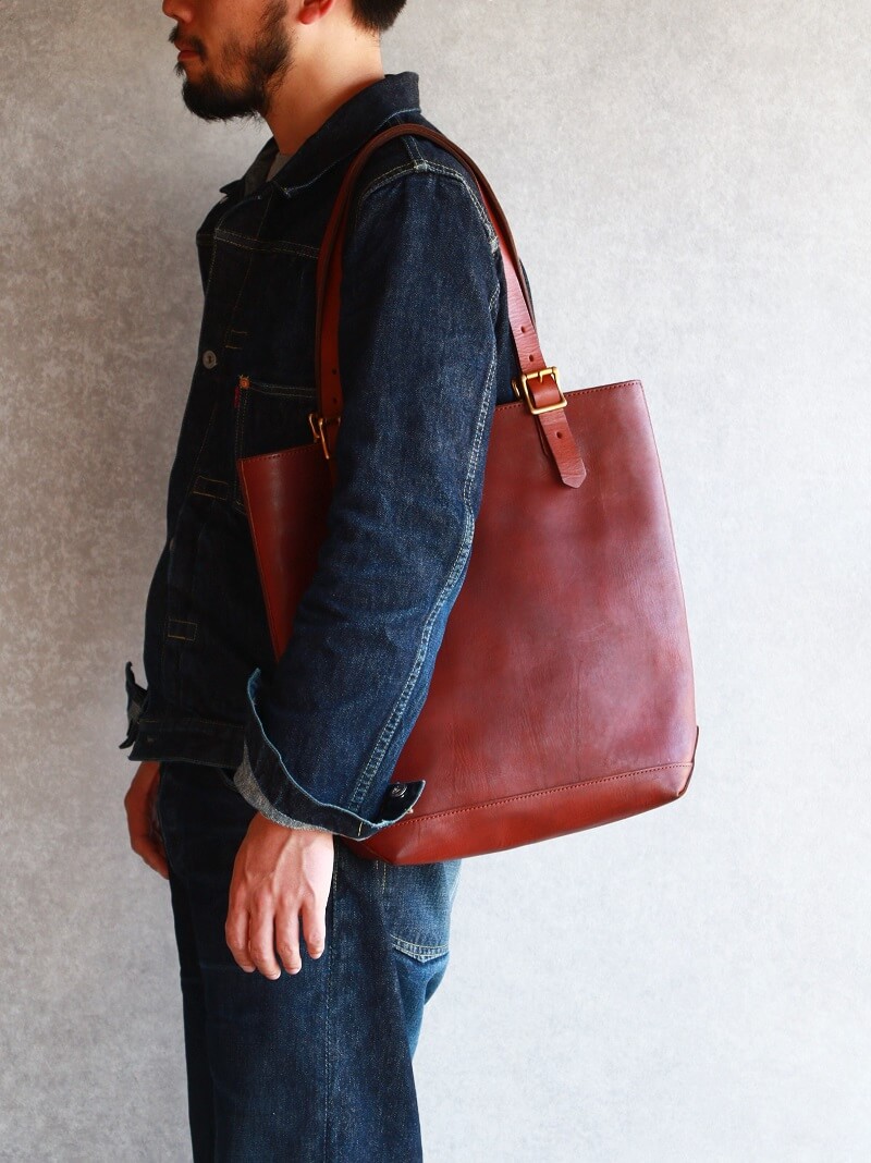 vasco ヴァスコ LEATHER TRAVEL TOTE BAG HEIGHT レザートラベルトートバッグ 縦型 VS-266L