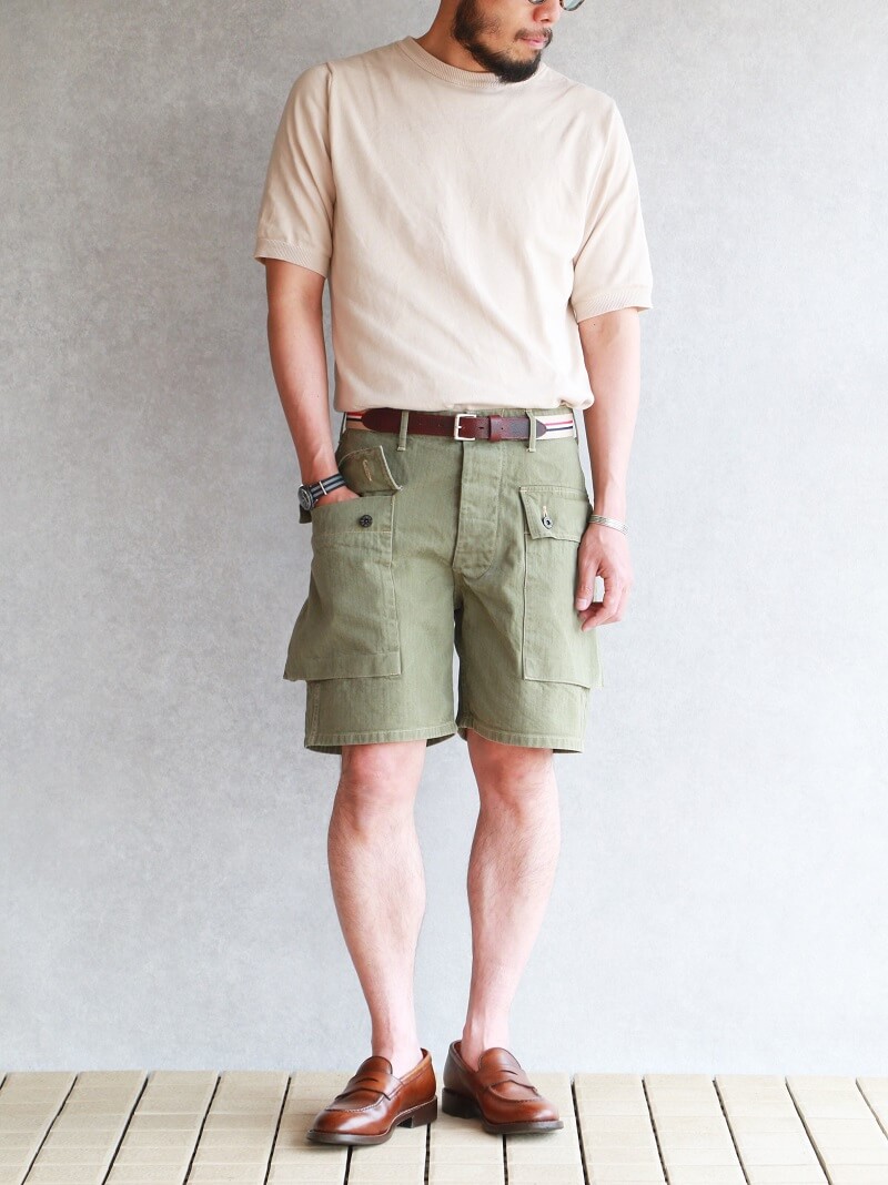 Buzz Rickson's バズリクソンズ U.S MARINE CORPS HERIRINGBONE SHORTS モンキーショーツ