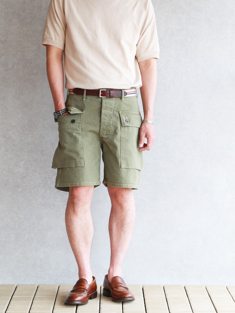 Buzz Rickson's バズリクソンズ U.S MARINE CORPS HERIRINGBONE SHORTS モンキーショーツ