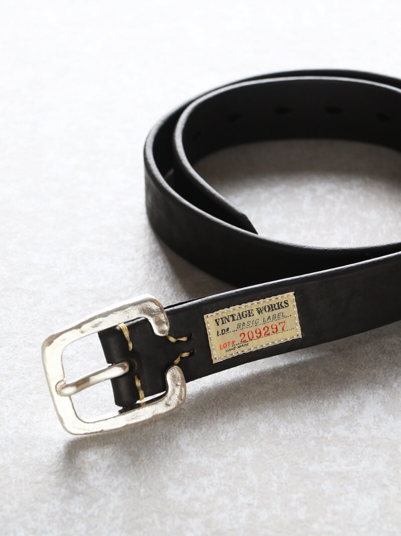 Vintage Works ヴィンテージワークス Leather belt 7Hole 925sv Special Edition レザーベルト 7ホール DH5536