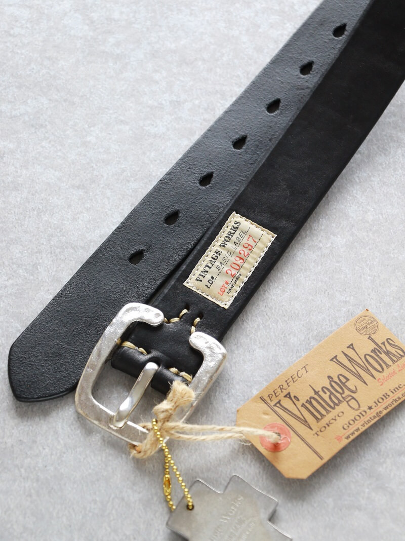 Vintage Works ヴィンテージワークス Leather belt 7Hole 925sv Special Edition レザーベルト 7ホール DH5536