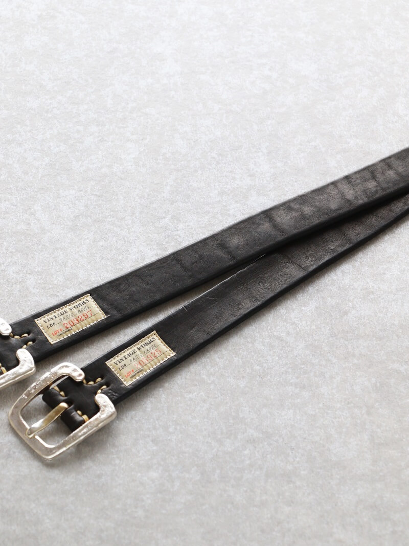 Vintage Works ヴィンテージワークス Leather belt 7Hole 925sv Special Edition レザーベルト 7ホール DH5536