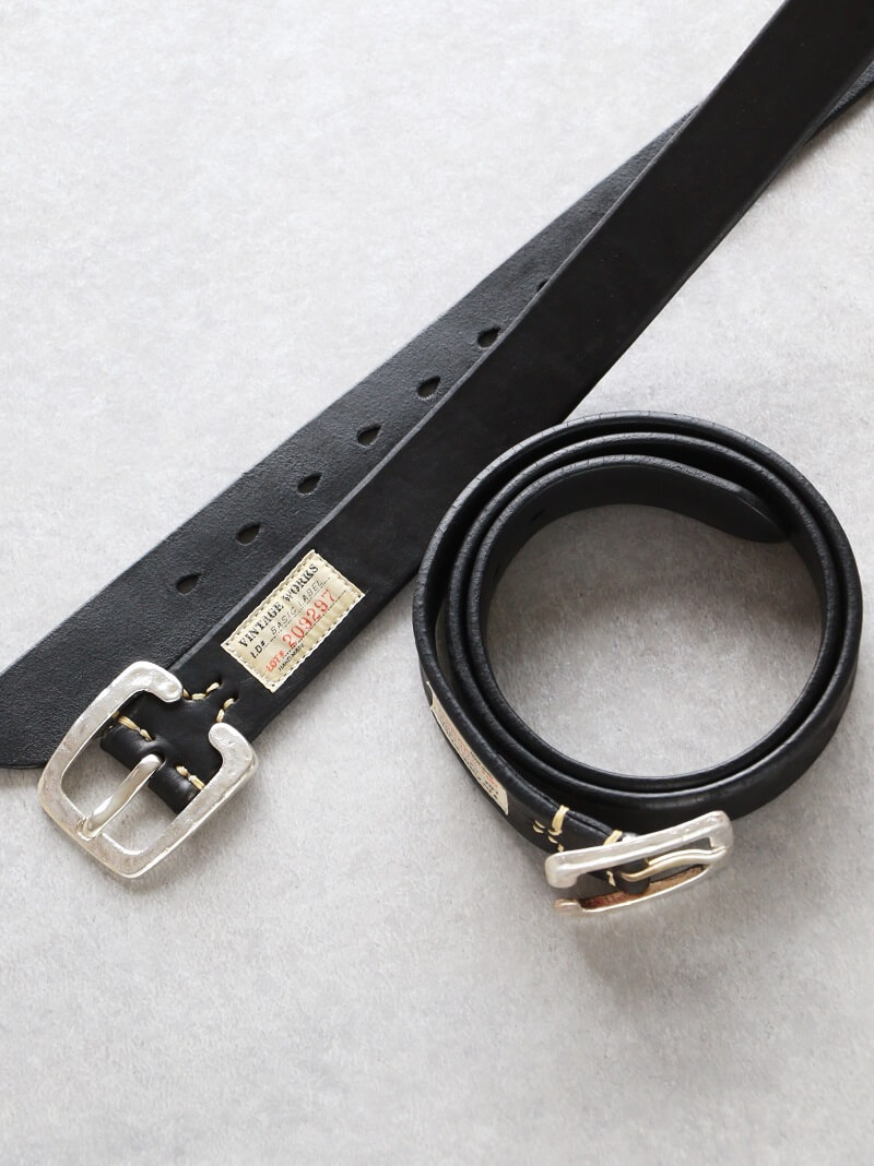 Vintage Works ヴィンテージワークス Leather belt 7Hole 925sv Special Edition レザーベルト 7ホール DH5536