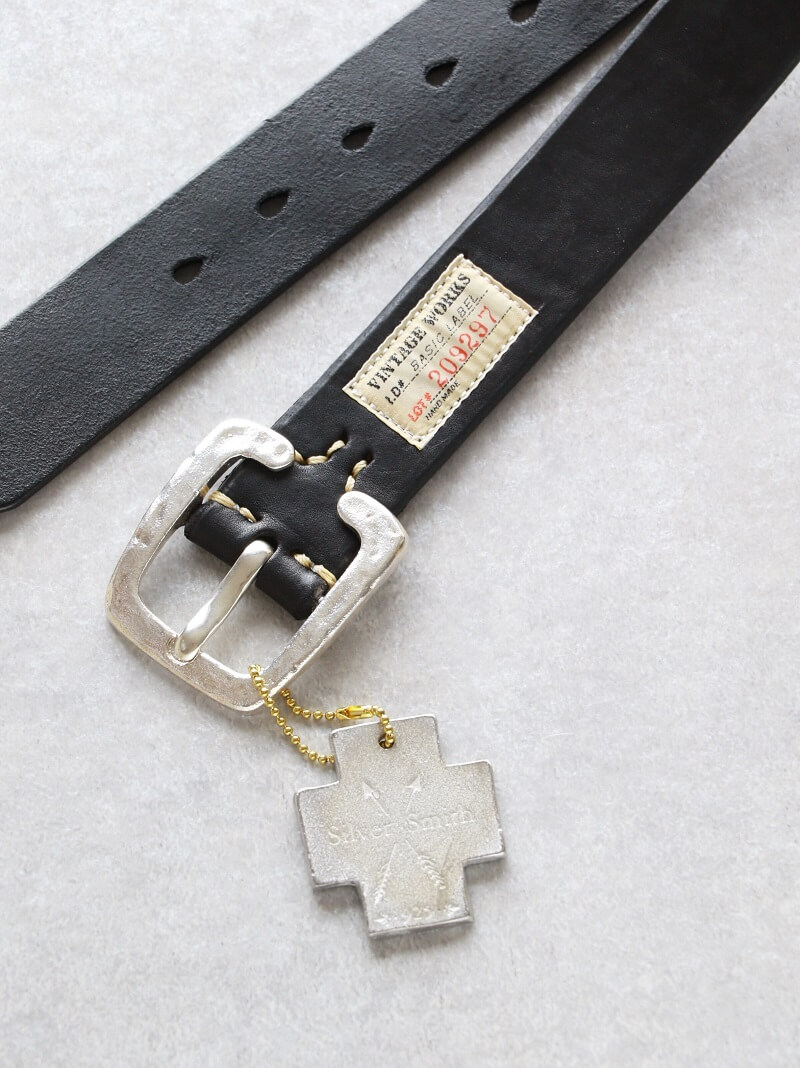 Vintage Works ヴィンテージワークス Leather belt 7Hole 925sv 