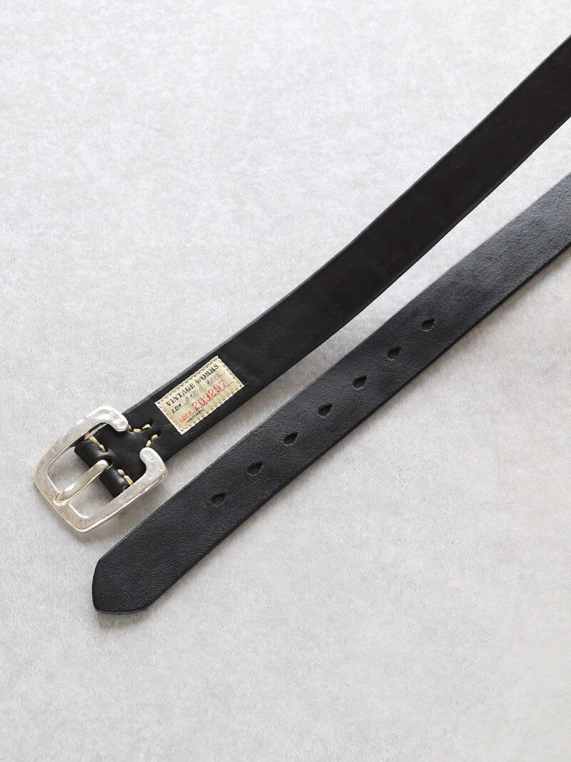 Vintage Works ヴィンテージワークス Leather belt 7Hole 925sv Special Edition レザーベルト 7ホール DH5536