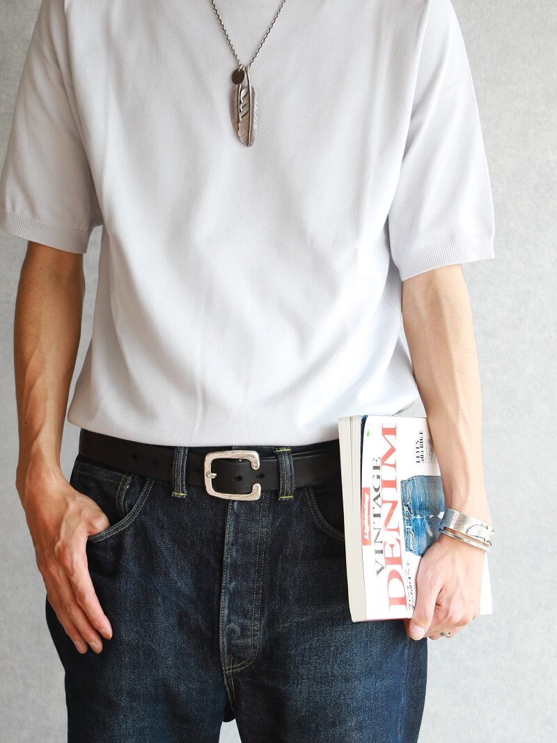 Vintage Works ヴィンテージワークス Leather belt 7Hole 925sv Special Edition レザーベルト 7ホール DH5536